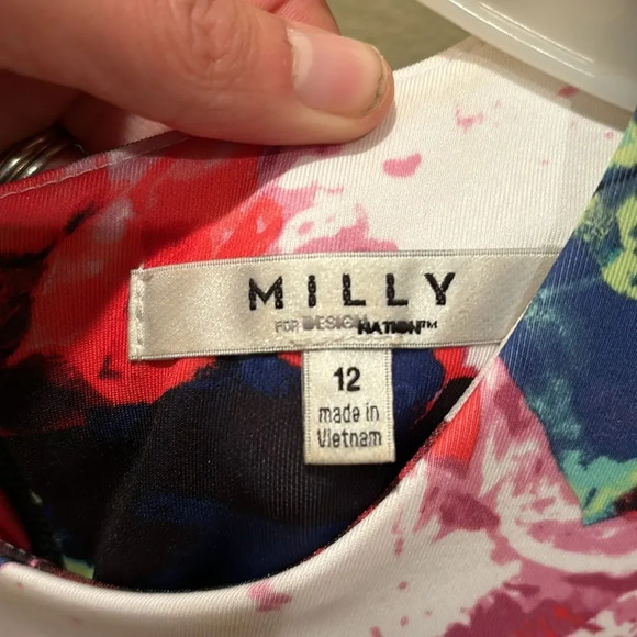 Milly womans colorful dress in a size 12 - Picture 6 of 11
